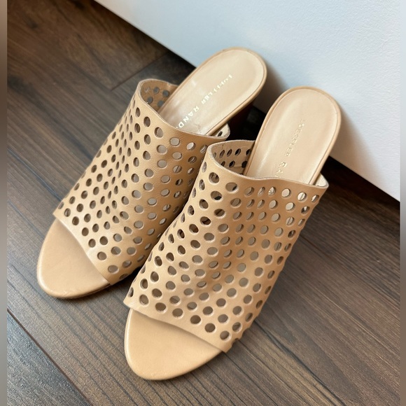 Loeffler Randall Shea Perforated Mule Slide Buff (Size 7) - Picture 5 of 13